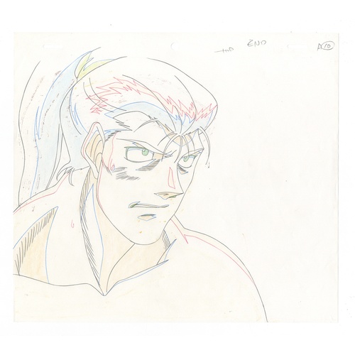 11 - Original Anime Cel with Sketch
Series: Hajime no Ippo(Fighting Spirit, Ippo)
Character: Takuma Saeki... 