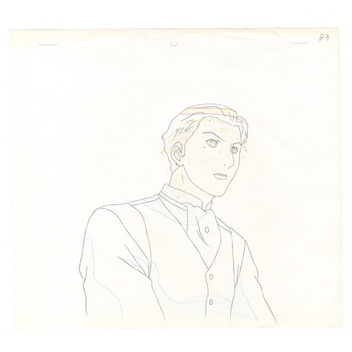 71 - Original Anime Cel with Sketch
Animation series: Turn A Gundam 
Character: Guin Sard Lineford 
Produ... 