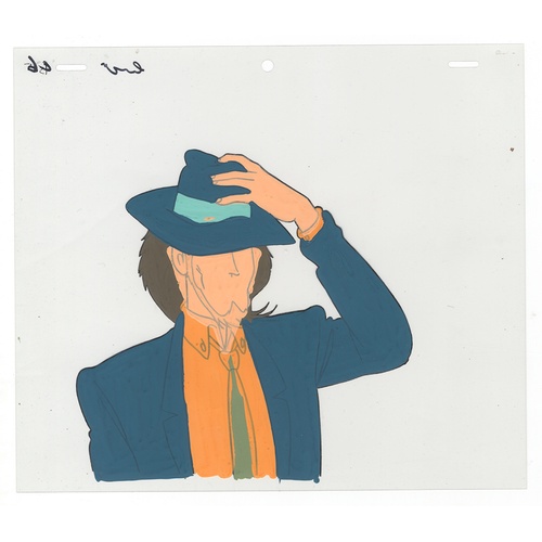 97 - Original Anime Cel with Sketch
Animation series: Lupin the Third (Lupin III)
Character: Daisuke Jige... 