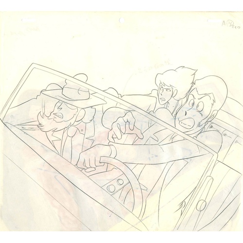 102 - Original Anime Cel with Sketch
Animation series: Lupin the Third (Lupin III)
Character: Arsène Lupin... 