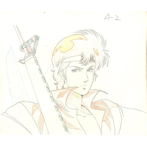 106 - Original Anime Cel with Sketch
Animation series: City Hunter 
Character: Kaori Makimura (Laura Marco... 