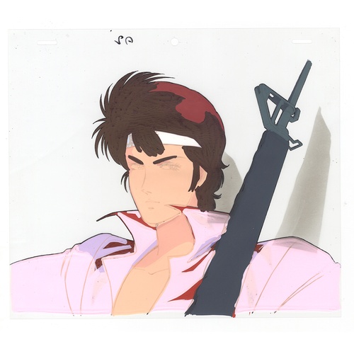 106 - Original Anime Cel with Sketch
Animation series: City Hunter 
Character: Kaori Makimura (Laura Marco... 