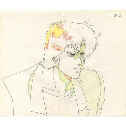 107 - Original Anime Cel with Sketch
Animation series: City Hunter 
Character: Ryo Saeba (Nicky Larson, Si... 