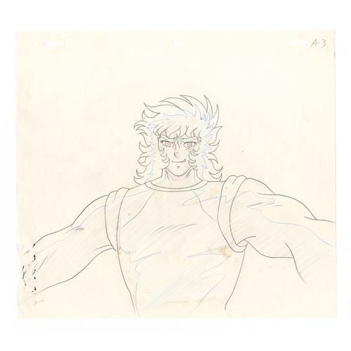 109 - Original Anime Cel with Sketch
Animation series: Saint Seiya (Knights of the Zodiac, Les Chevaliers ... 