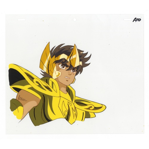 115 - Original Anime Cel with Background
Animation series: Saint Seiya (Knights of the Zodiac, Les Chevali... 