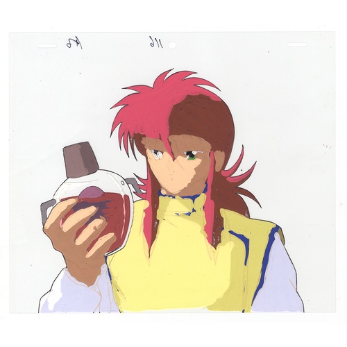 122 - Original Anime Cel with Sketch
Animation series: Yu Yu Hakusho (Yu degli spettri)
Character: Kurama ... 