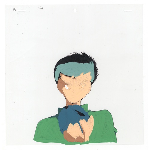 123 - Original Anime Cel
Animation series: Yu Yu Hakusho (Yu degli spettri)
Character: Yusuke Urameshi 
Pr... 