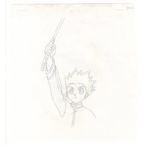 126 - Original Anime Cel with Sketch
Animation series: Hunter x Hunter (HUNTERxHUNTER)
Character: Gon Free... 