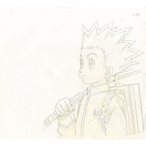 133 - Original Anime Cel with Sketch
Animation series: Hunter x Hunter (HUNTERxHUNTER)
Character: Gon Free... 