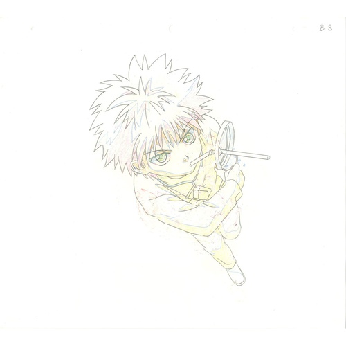 146 - Original Anime Cel with Sketch
Animation series: Hunter x Hunter (HUNTERxHUNTER)
Character: Killua Z... 