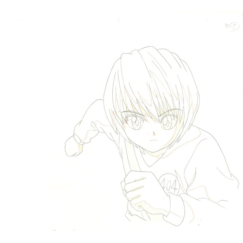 147 - Original Anime Cel with 2 Sketches
Animation series: Hunter x Hunter (HUNTERxHUNTER)
Character: Kura... 