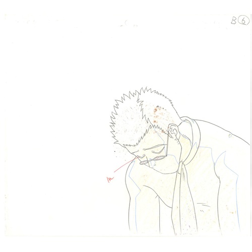 148 - Original Anime Cel with Sketch
Animation series: Hunter x Hunter (HUNTERxHUNTER)
Character: Leorio P... 