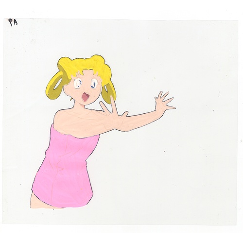 158 - Original Anime Cel with Sketch
Animation series: Sailor Moon (Pretty Guardian Sailor Moon)
Character... 