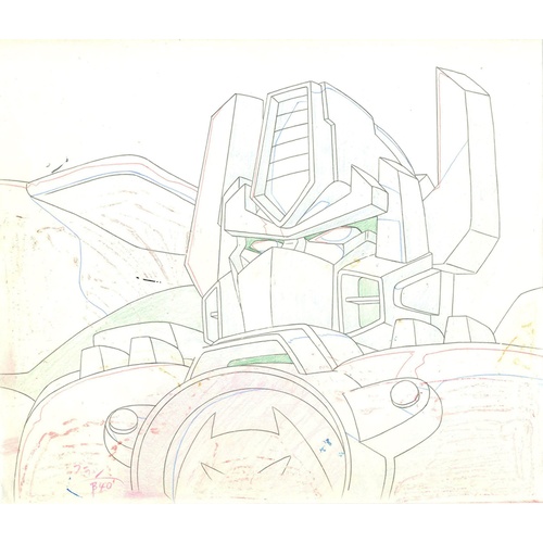 169 - Original Anime Cel with Sketch
Animation series: Super Life-Form Transformers: Beast Wars Neo 
Chara... 