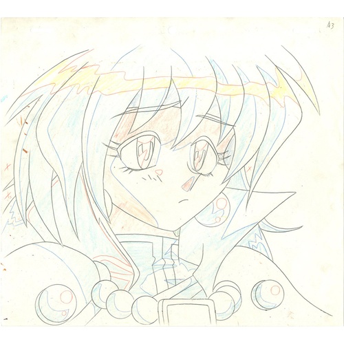 171 - Original Anime Cel with Sketch
Animation series: Slayers (The Slayers)
Character: Lina Inverse 
Prod... 