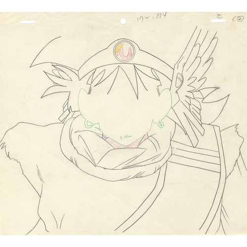 173 - Original Anime Cel with Sketches
Animation series: Dragon Quest: Legend of the Hero Abel (Dragon War... 