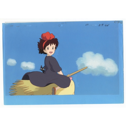 189 - Original Anime Cel with Background
Animation series: Kiki's Delivery Service (Kiki la petite sorcièr... 
