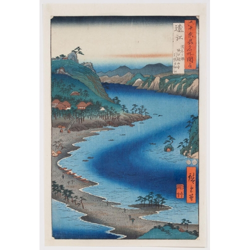 342 - Hiroshige I, Inasa Lake, Japanese Woodblock Print, Artist: Hiroshige I Utagawa (1797-1858)
 Title: T... 