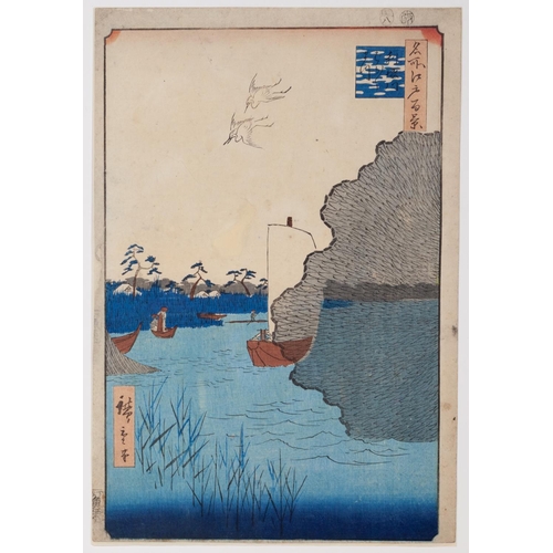 343 - Hiroshige I, Pine Trees, Japanese Woodblock Print, Artist: Hiroshige I Utagawa (1797-1858)
 Title: S... 