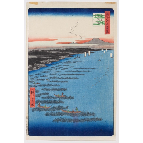 349 - Hiroshige I, Coast, Landscape, Japanese Woodblock Print, Artist: Hiroshige I Utagawa (1797-1858) 
 T... 