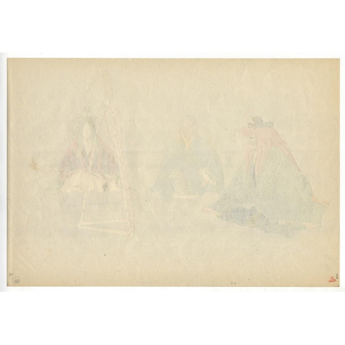 173 - Set of 2 Prints:
Artist: Kogyo Tsukioka (1869-1927)
Title: Noh Theatre Play
Date: c.1920s
Size: 25.3... 