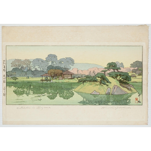 232 - Artist: Hiroshi Yoshida (1876-1950)
Title: A Garden in Okayama
Series title: Four Garden Scenes
Publ... 