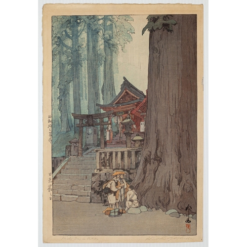 233 - Artist: Hiroshi Yoshida (1876-1950)
Title: Misty Day in Nikko
Publisher: Yoshida Studio
Date: 20th c... 