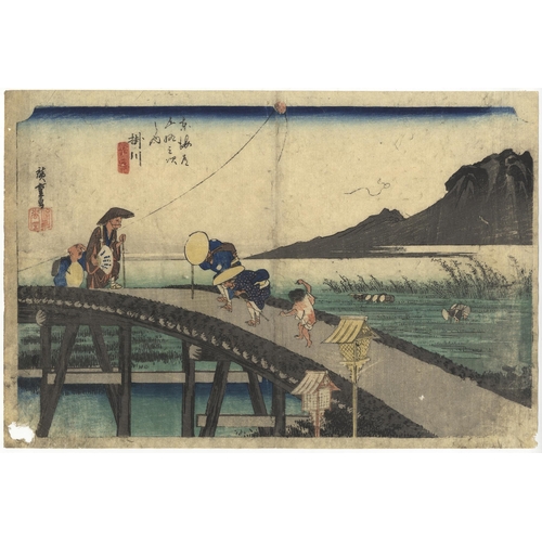 262 - Artist: Hiroshige Ando (1797-1858)
Title: Kakegawa
Series title: The Fifty-three Stations of the Tok... 
