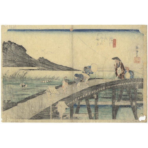 262 - Artist: Hiroshige Ando (1797-1858)
Title: Kakegawa
Series title: The Fifty-three Stations of the Tok... 
