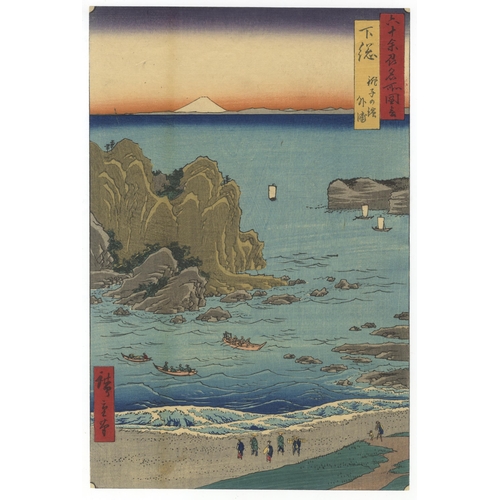 134 - Artist: Hiroshige I Utagawa (1797 - 1858)
Title: 20. Shimousa, Choushi no Hama, Sotoura
Series: Famo... 