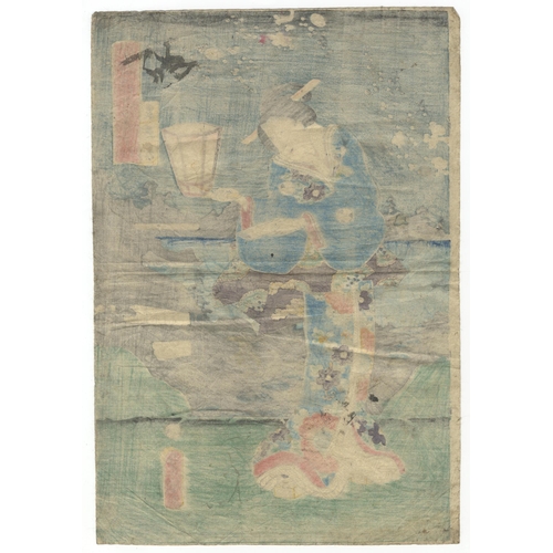46 - Artist: Toyokuni III Utagawa (1786-1865)
Title: February
Series title: Twelve Months of the Genji in... 