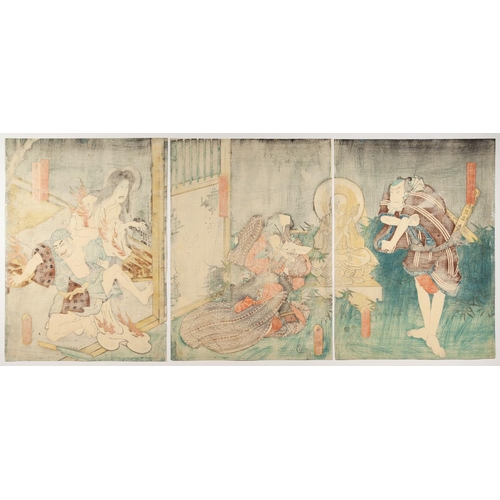 66 - Artist: Toyokuni III Utagawa (1786-1865)
Title: Kabuki Play 