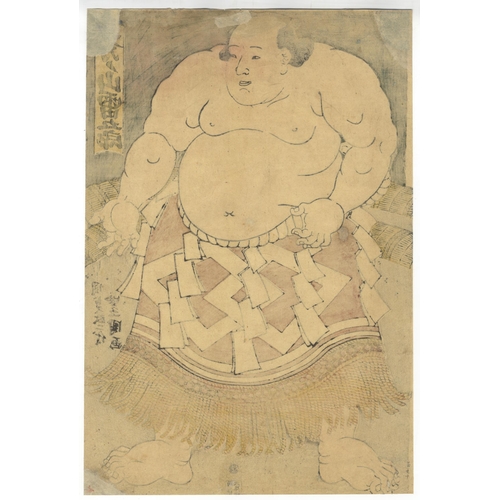 133 - Artist: Toyokuni III Utagawa (1786-1865)
Title: Sumo Wrestler Hidenoyama Raigoro
Publisher: Daikokuy... 