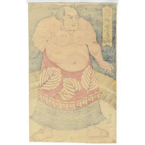 134 - Artist: Not signed
Title: Sumo Wrestler Kashiwado Sogoro
Publisher: Yamamotoya Heikichi
Date: c. 183... 