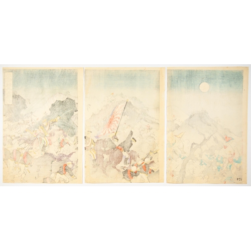 143 - Artist: Kokunimasa (1848-1920)
Title: The Great Victory of the Japanese Army at Pyongyang
Series tit... 