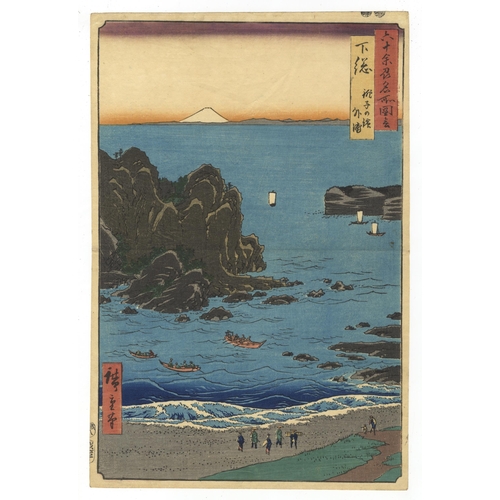 177 - Artist: Hiroshige I Utagawa (1797 - 1858)
Title: 20. Shimousa, Choushi no Hama, Toura
Series: Famous... 