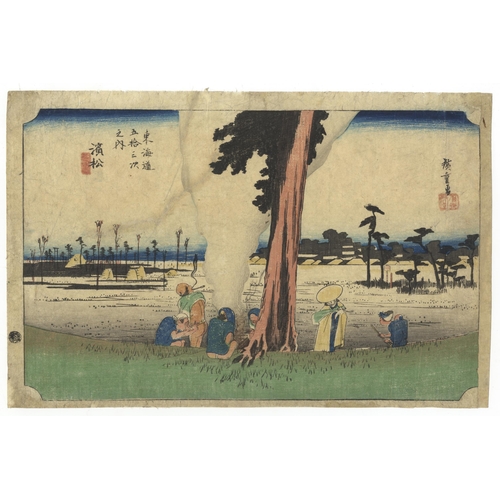 181 - Artist: Hiroshige I Utagawa (1797-1858) 
Title: Hamamatsu
Series title: The Fifty-three Stations of ... 