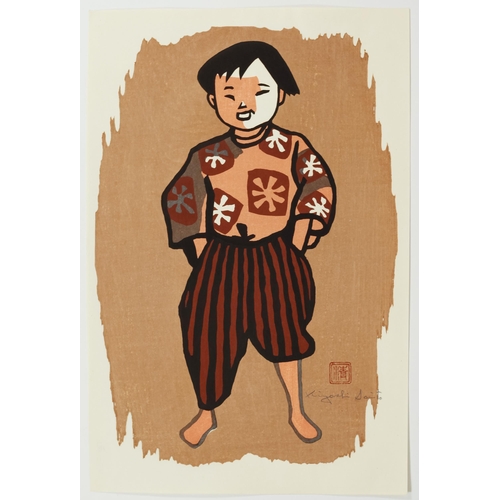 217 - Artist: Kiyoshi Saito (1907-1997)
Title: A Child of Aizu
Publisher: Self
Date: c.1950s
Size: 40.9 x ... 