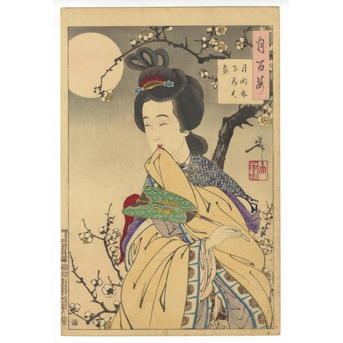 249 - Artist: Yoshitoshi Tsukioka (1839-1892)
Title: Spirit of the Plum Tree
Series title: One Hundred Asp... 