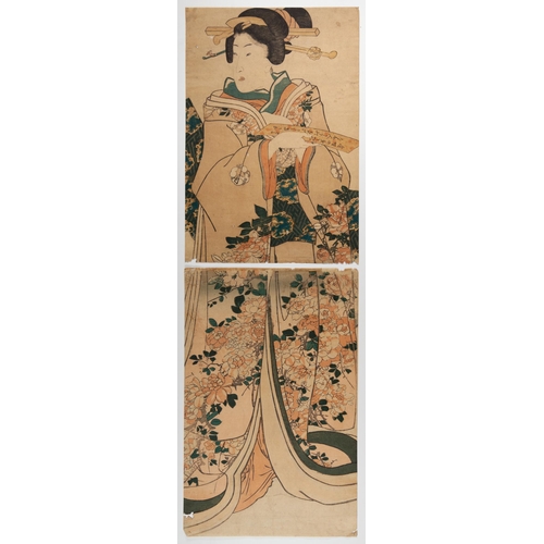 87 - Artist: No signature
Title: Courtesan Receiving a Poem
Publisher: Masudaya Ginjiro
Date: c.1830s-184... 