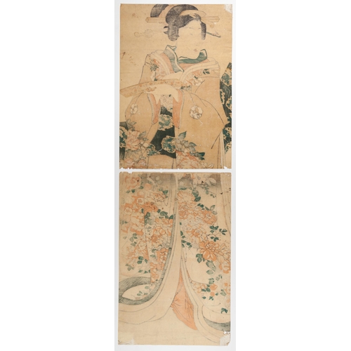 87 - Artist: No signature
Title: Courtesan Receiving a Poem
Publisher: Masudaya Ginjiro
Date: c.1830s-184... 