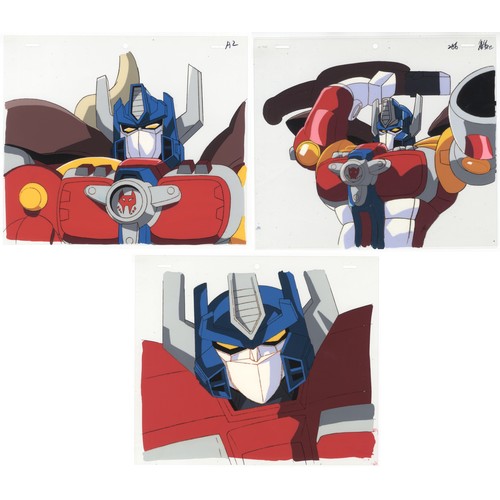 216 - Set of 3 cels:
Series: Transformers
Studio: Ashi Productions
Date: 1999
Ref: DGD175/DGD176/DGD166... 