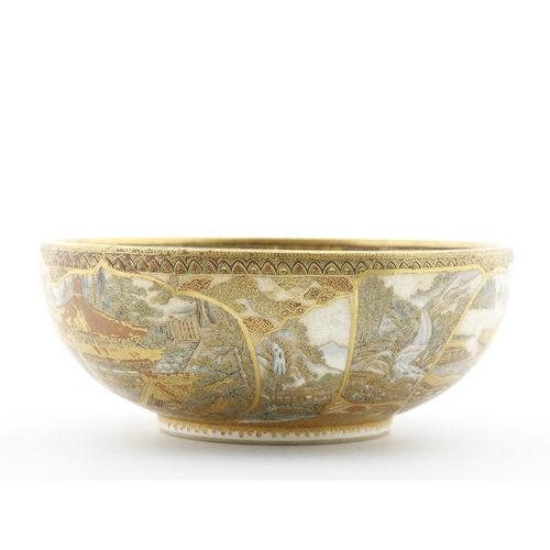 191 - Title: Tea Bowl by Takizawa Kiln in Satsuma
Date: late 19th century
Size: (D) 15.5 x (W) 15.5 x (H) ... 