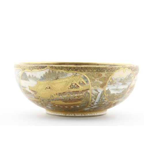 191 - Title: Tea Bowl by Takizawa Kiln in Satsuma
Date: late 19th century
Size: (D) 15.5 x (W) 15.5 x (H) ... 