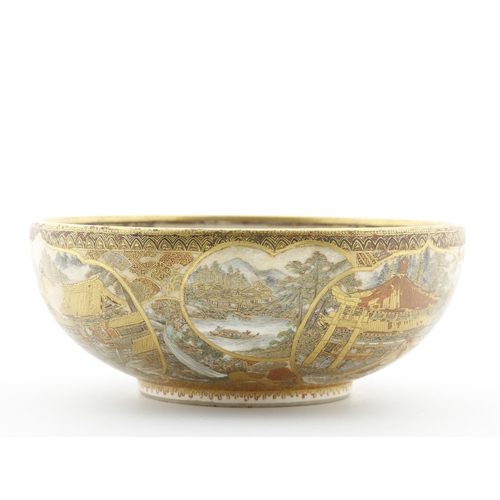 191 - Title: Tea Bowl by Takizawa Kiln in Satsuma
Date: late 19th century
Size: (D) 15.5 x (W) 15.5 x (H) ... 