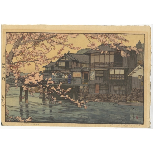 223 - Artist: Hiroshi Yoshida (1876-1950)
Title: Hayase
Publisher: Yoshida Studio
Date: 1933
Pencil signat... 