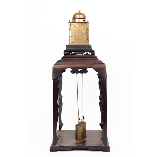 300 - Title:Dai-dokei lantern clock on four-legged stand
Date: Meiji Period
Total height: approx. 62 cm
Sq... 