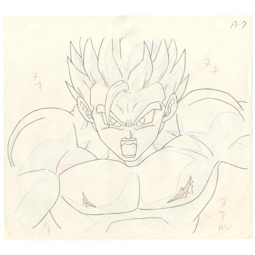 1 - Series: Dragon Ball Z
Studio: Toei Animation
Date: 1989-1996
Condition: Stuck to watercolour backgro... 
