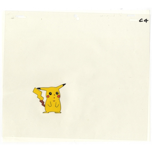 137 - Character: Pikachu
Series: Pokemon
Studio: OLM, Inc.
Date: 1997-Present
Condition: Stuck to paper.
R... 
