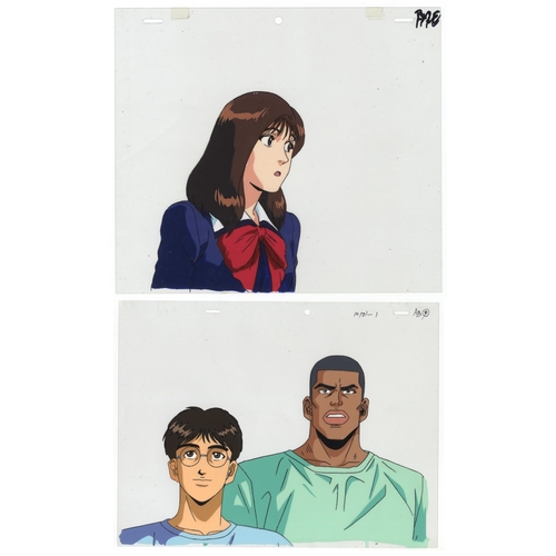 150 - Set of 2 cels:
Character: Akagi Takenori and Kiminobu Kogure / Haruko Akagi
Series: Slam Dunk
Studio... 